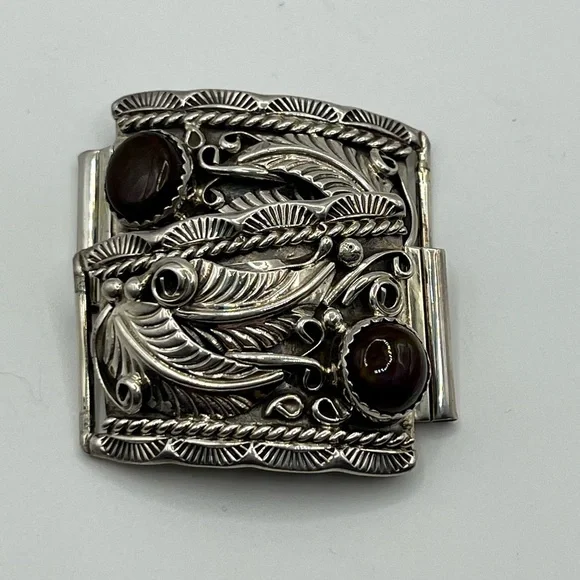 Silver and Brown Native American-western Watch tips - Picture 3 of 7